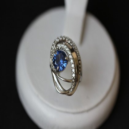 Перстень 402 альпініт монтана Rh Timofeev