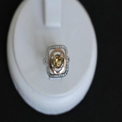 Перстень 403 цитрин Rh Timofeev