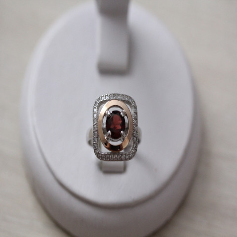 Перстень 403 гранат Rh Timofeev