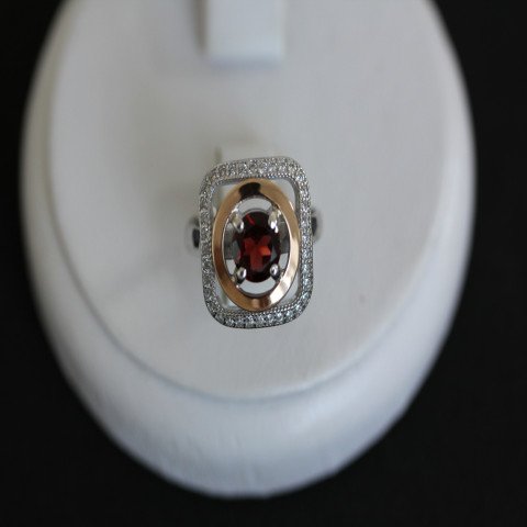 Перстень 403 гранат Rh Timofeev