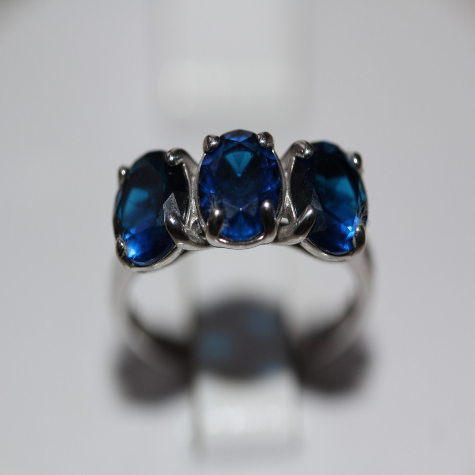 Перстень 407 альпініт синій Rh Timofeev