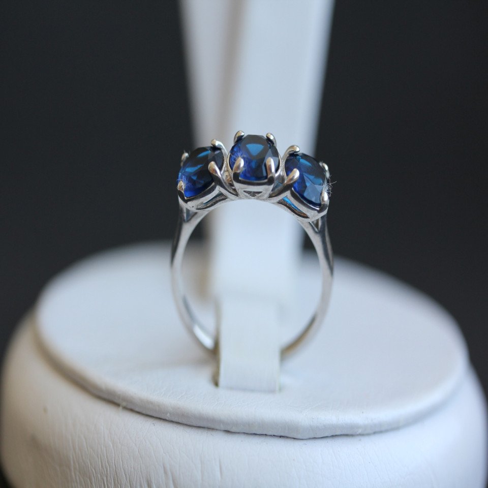 Перстень 407 альпініт синій Rh Timofeev