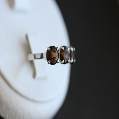 Перстень 407(2) альпініт коричневий Rh Timofeev 2