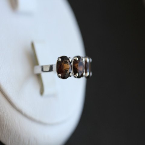 Перстень 407(2) альпініт коричневий Rh Timofeev