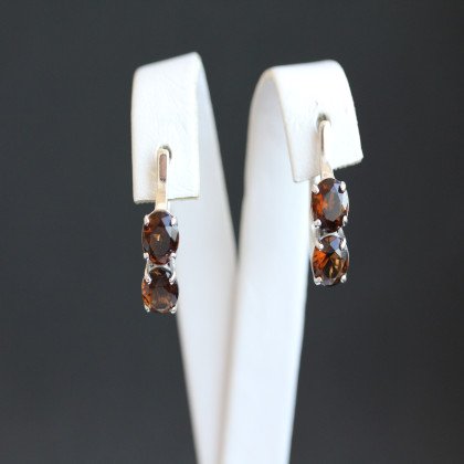 Сережки 407(2) альпініт коричневий Rh Timofeev 2