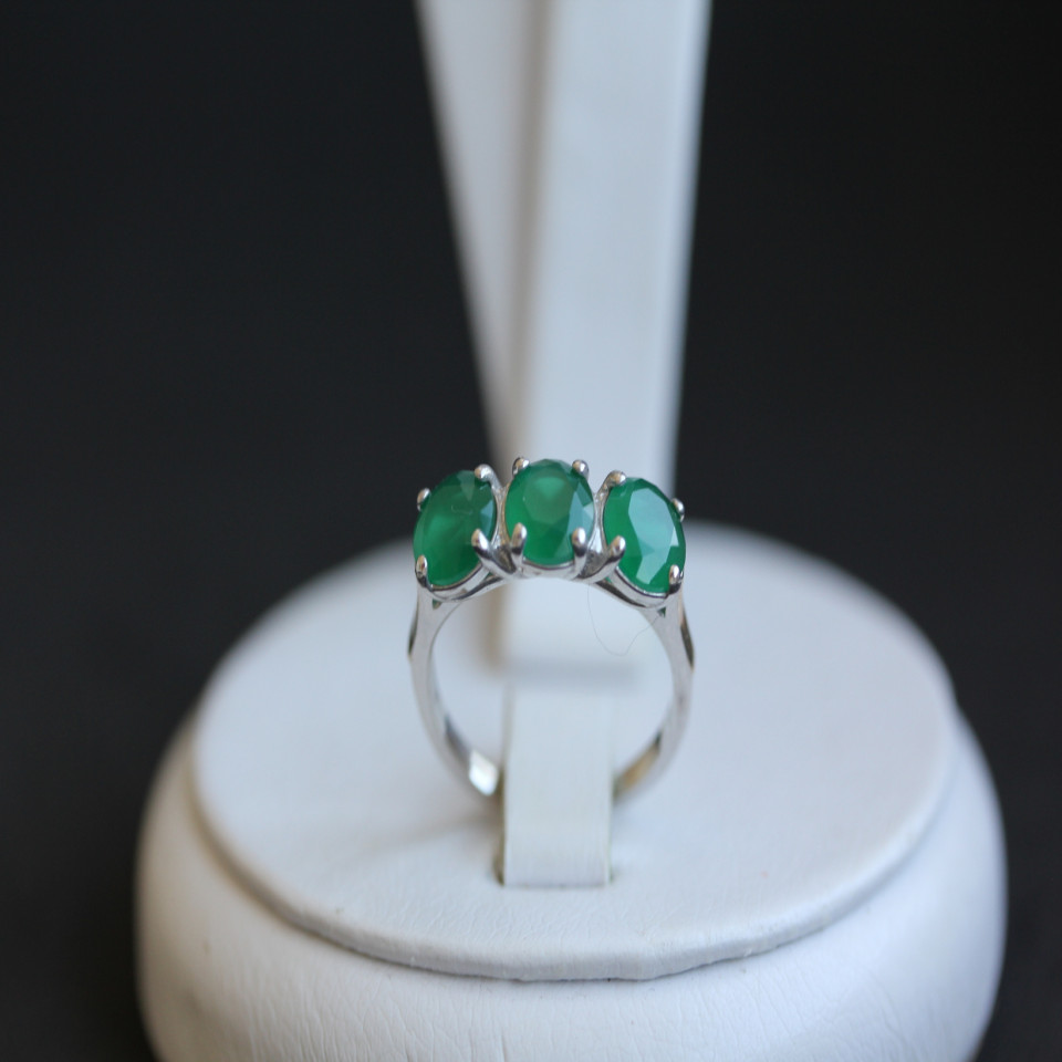 Перстень 407 альпініт зелений Rh Timofeev