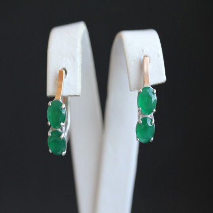 Сережки 407 альпініт зелений Rh Timofeev