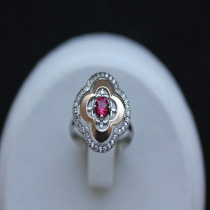 Перстень 408 альпініт клюква Rh Timofeev