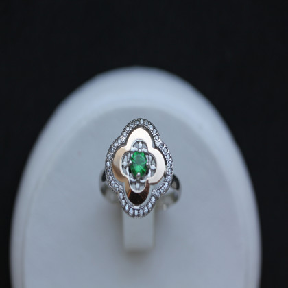 Перстень 408 альпініт зелений Rh Timofeev