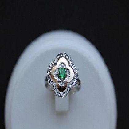 Перстень 408 альпініт зелений Rh Timofeev