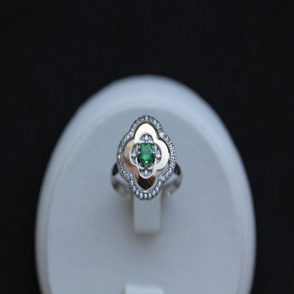 Перстень 408 альпініт зелений Rh Timofeev 2