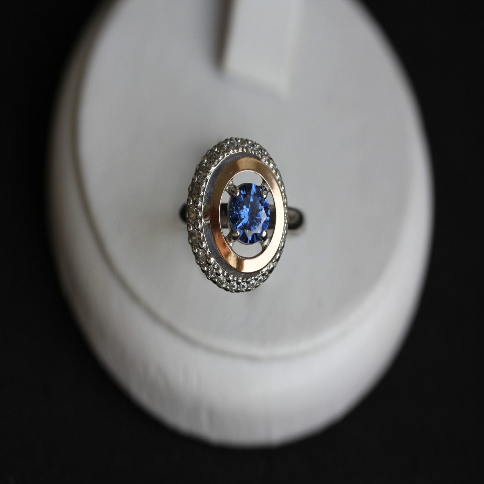 Перстень 409 альпініт монтана Rh Timofeev