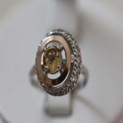 Перстень 409 цитрин Rh Timofeev