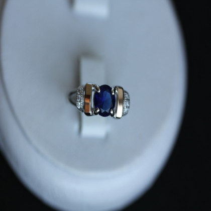 Перстень 411 альпініт синій Rh Timofeev