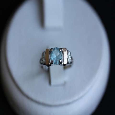 Перстень 411 альпініт блакитний Rh Timofeev