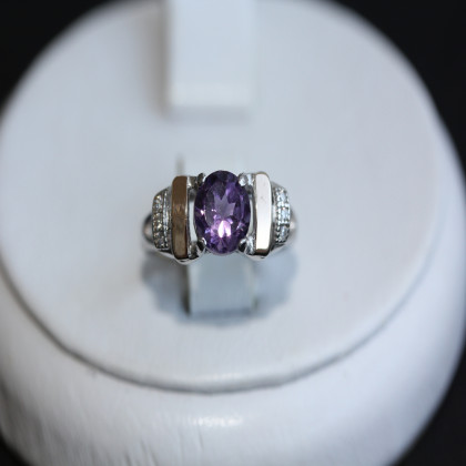 Перстень 411 аметист Rh Timofeev