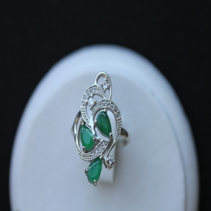 Перстень 418 альпініт зелений Rh Timofeev 2