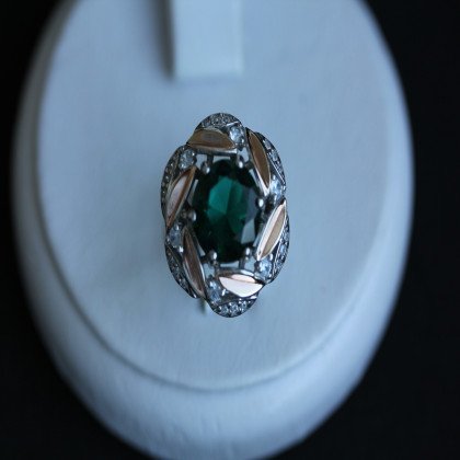 Перстень 419 альпініт смарагд Rh Timofeev 2