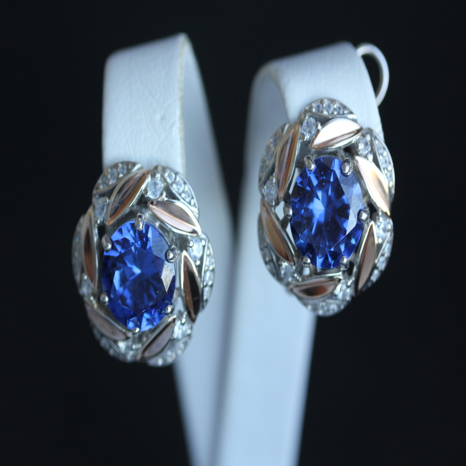 Сережки 419 альпініт монтана Rh Timofeev