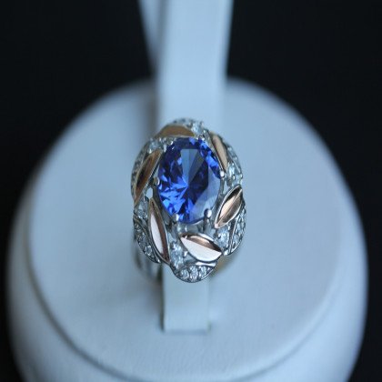 Перстень 419 альпініт монтана Rh Timofeev