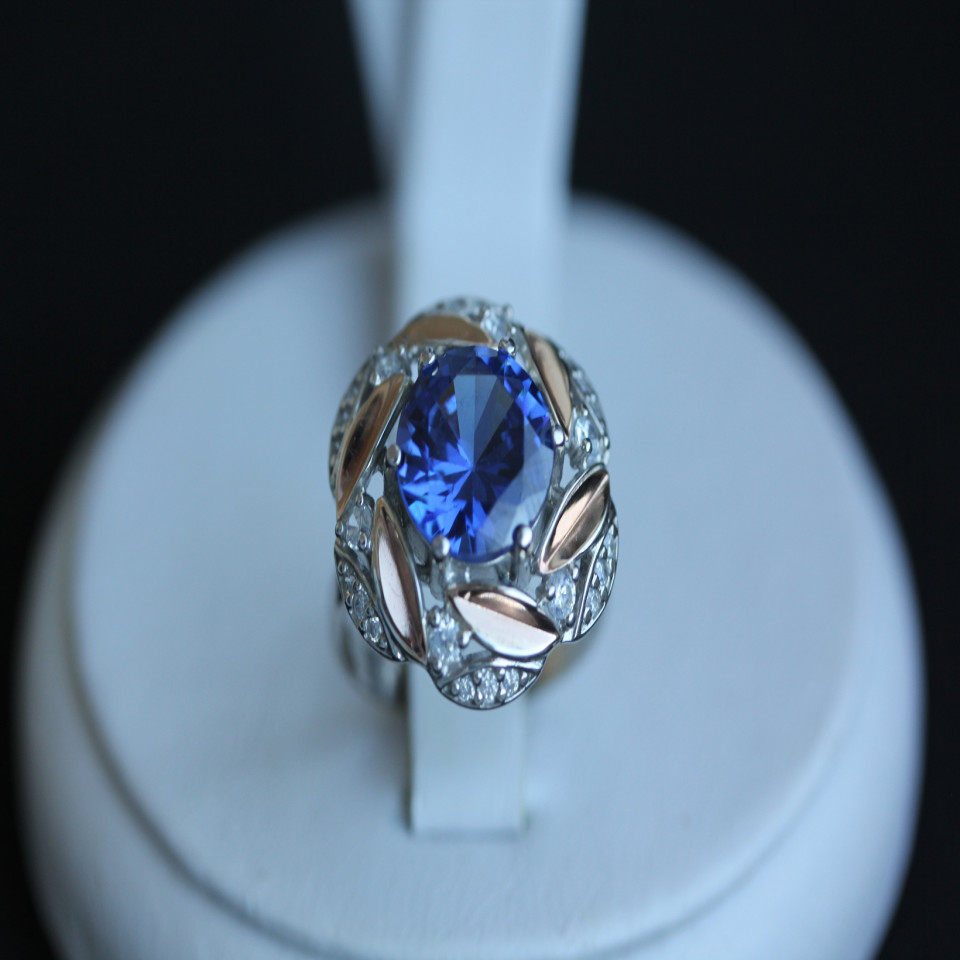 Перстень 419 альпініт монтана Rh Timofeev