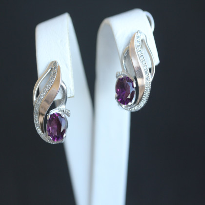 Сережки 420 альпініт ам. тем. Rh Timofeev