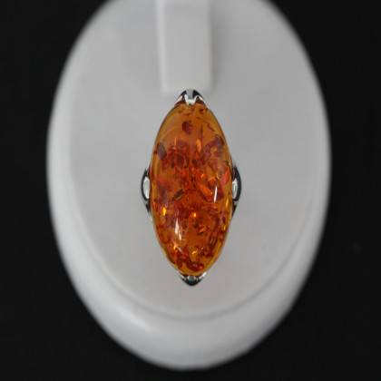 Перстень 449 янтарь жовтий імітація Rh Timofeev 2