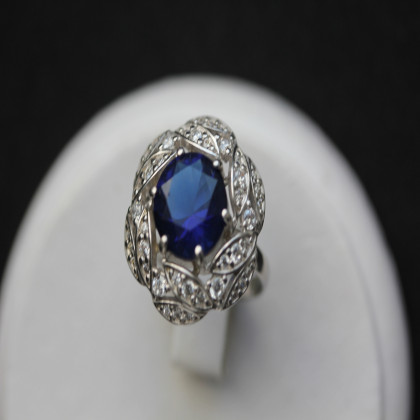 Перстень 454 альпініт синій Rh Timofeev