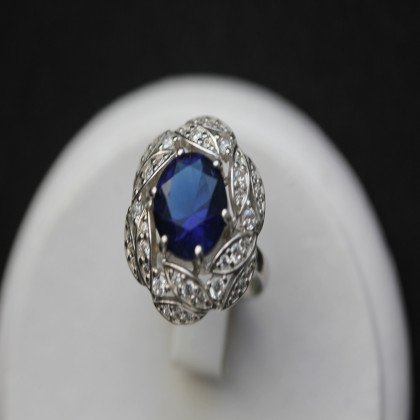 Перстень 454 альпініт синій Rh Timofeev