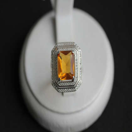 Перстень 455 альпініт жовтий Rh Timofeev 2