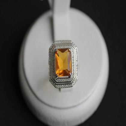 Перстень 455 альпініт жовтий Rh Timofeev 2