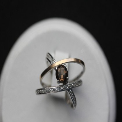 Перстень 456 раухтопаз Rh Timofeev