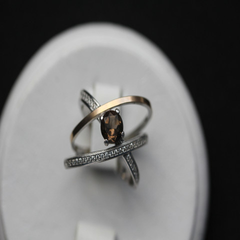 Перстень 456 раухтопаз Rh Timofeev