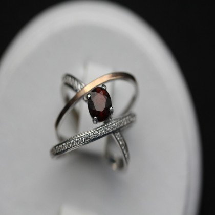 Перстень 456 гранат Rh Timofeev