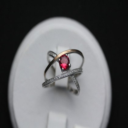 Перстень 456 альпініт клюква Rh Timofeev