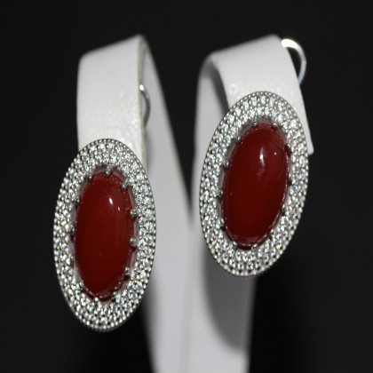 Сережки 476 сердолік Rh Timofeev 2