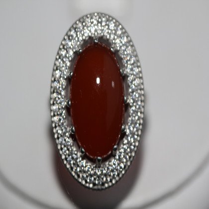 Перстень 476(2) сердолік Rh Timofeev 2