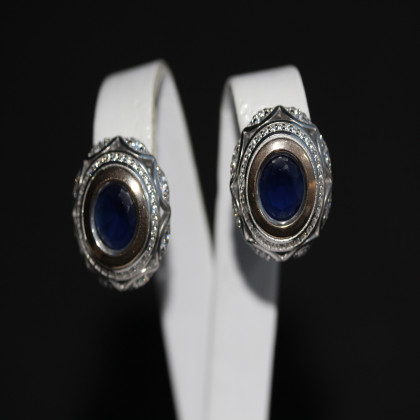 Сережки 488 альпініт синій Rh Timofeev