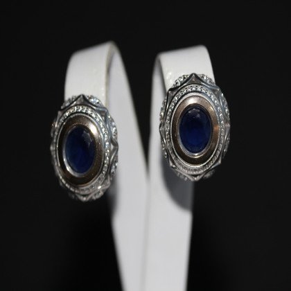 Сережки 488 альпініт синій Rh Timofeev