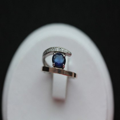 Перстень 496 альпініт синій Rh Timofeev