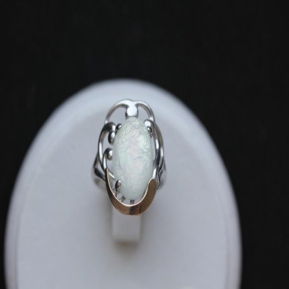 Перстень 306 опал імітація Rh Timofeev