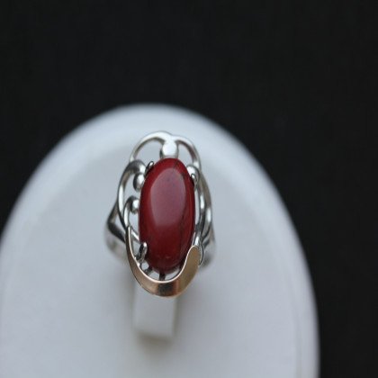 Перстень 306 яшма імітація Rh Timofeev