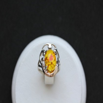 Перстень 306 янтарь Rh Timofeev