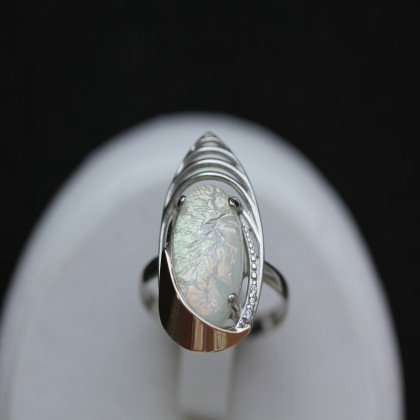 Перстень 307 опал імітація Rh Timofeev