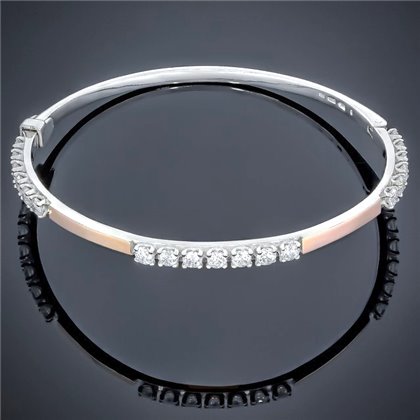 Браслет 517(16,0) цирконій білий Rh Timofeev