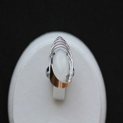 Перстень 307 місячний камінь імітація Rh Timofeev