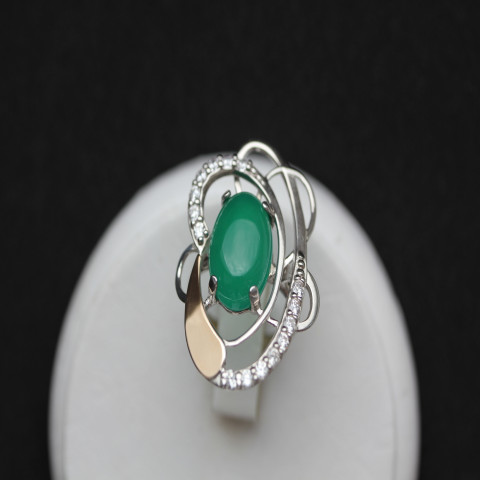 Перстень 308 улексит зелений Rh Timofeev