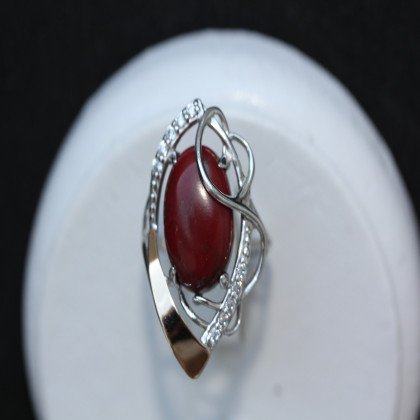 Перстень 309 яшма імітація Rh Timofeev