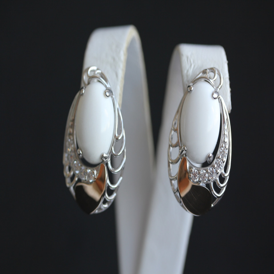 Сережки 310 кохалонг Rh Timofeev