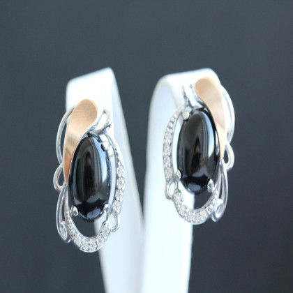 Сережки 315 онікс Rh Timofeev